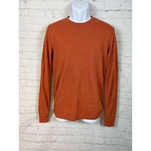GAP Men's Long Sleeve Tee - Rust Orange